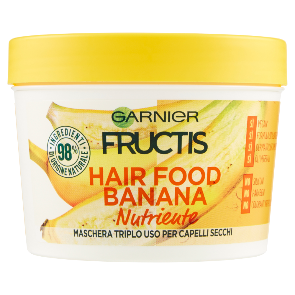 Fructis Hair Food Banana Maschera Nutriente 390 ml, , large