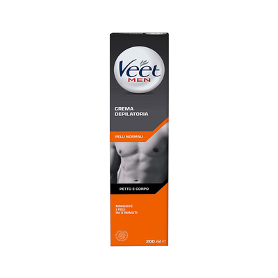 Veet Men Crema Depilatoria Pelli Normali 200 ml