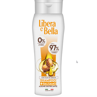 Libera e Bella Shampoo e Balsamo 2 in 1 Olio di Argan 300ml