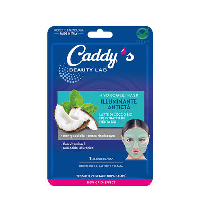 Caddy's Maschera Viso Illuminante Antietà Cocco e Menta 1 Pezzo