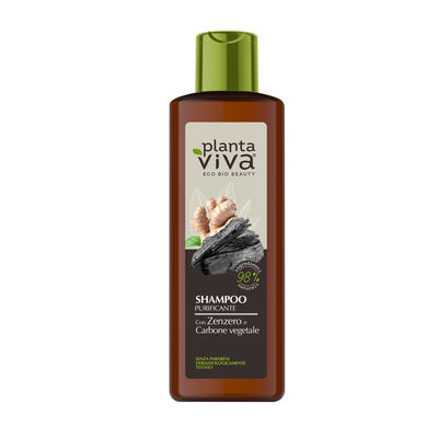 Planta Viva Zenzero e Carbone Vegetale Shampoo Purificante 250 ml