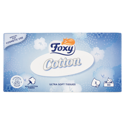 Foxy Cotton Veline 3 veli con fibre di cotone 90 pezzi