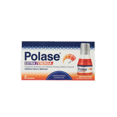 Polase Extra Energia Frutti Rossi 8 Flaconcini