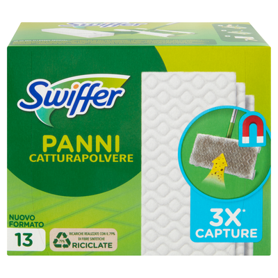 Swiffer Panni Catturapolvere per Scopa Ricarica 13 Panni