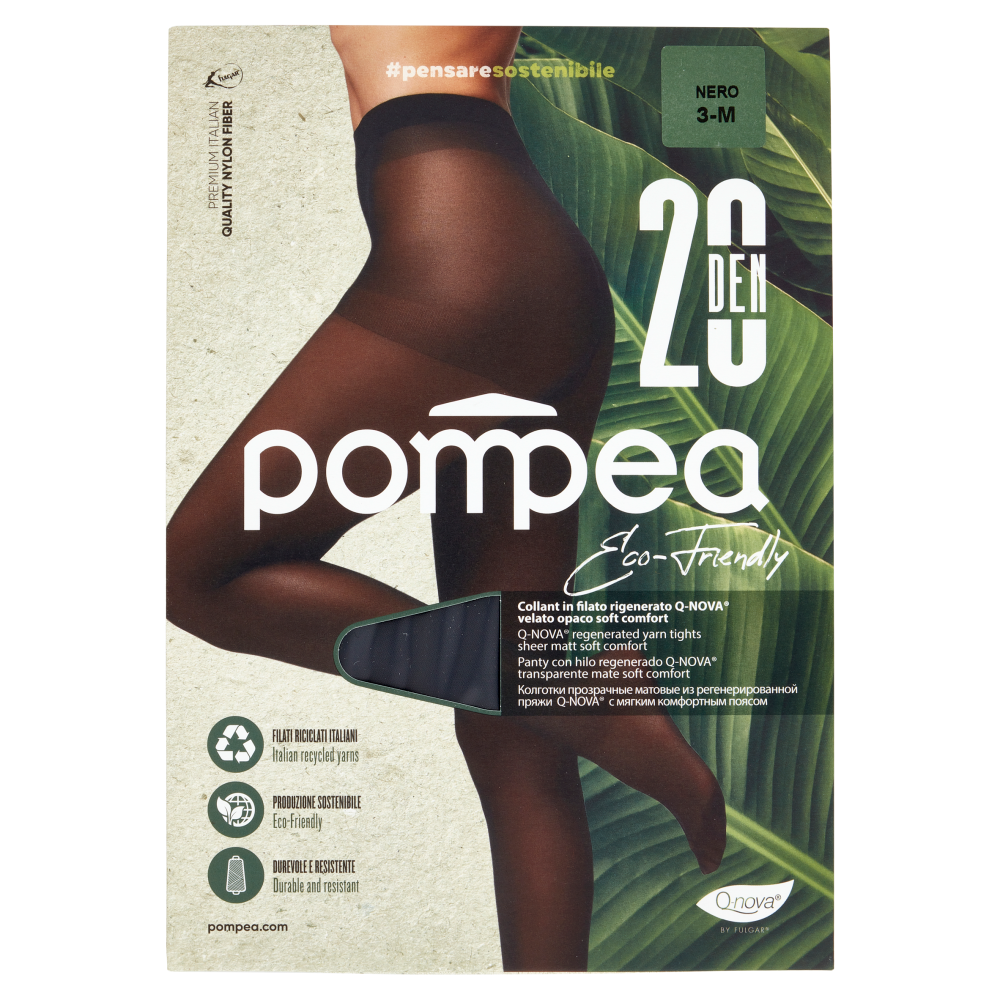 Pompea Eco-Friendly Collant 20 Den 3-M Nero, , large