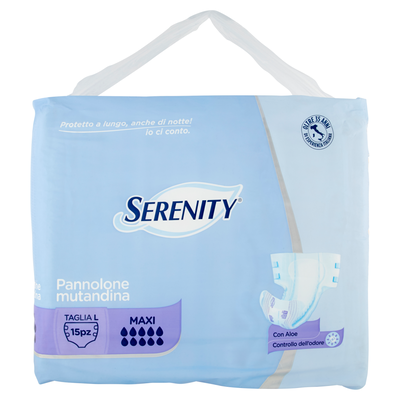 Serenity Classic Pannolone Mutandina Maxi Taglia L 15 Pezzi