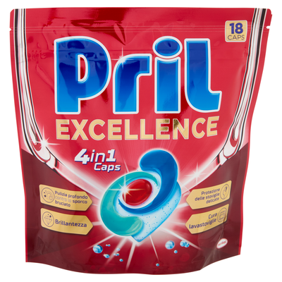 PRIL Excellence 4in1 Caps 18 Pezzi