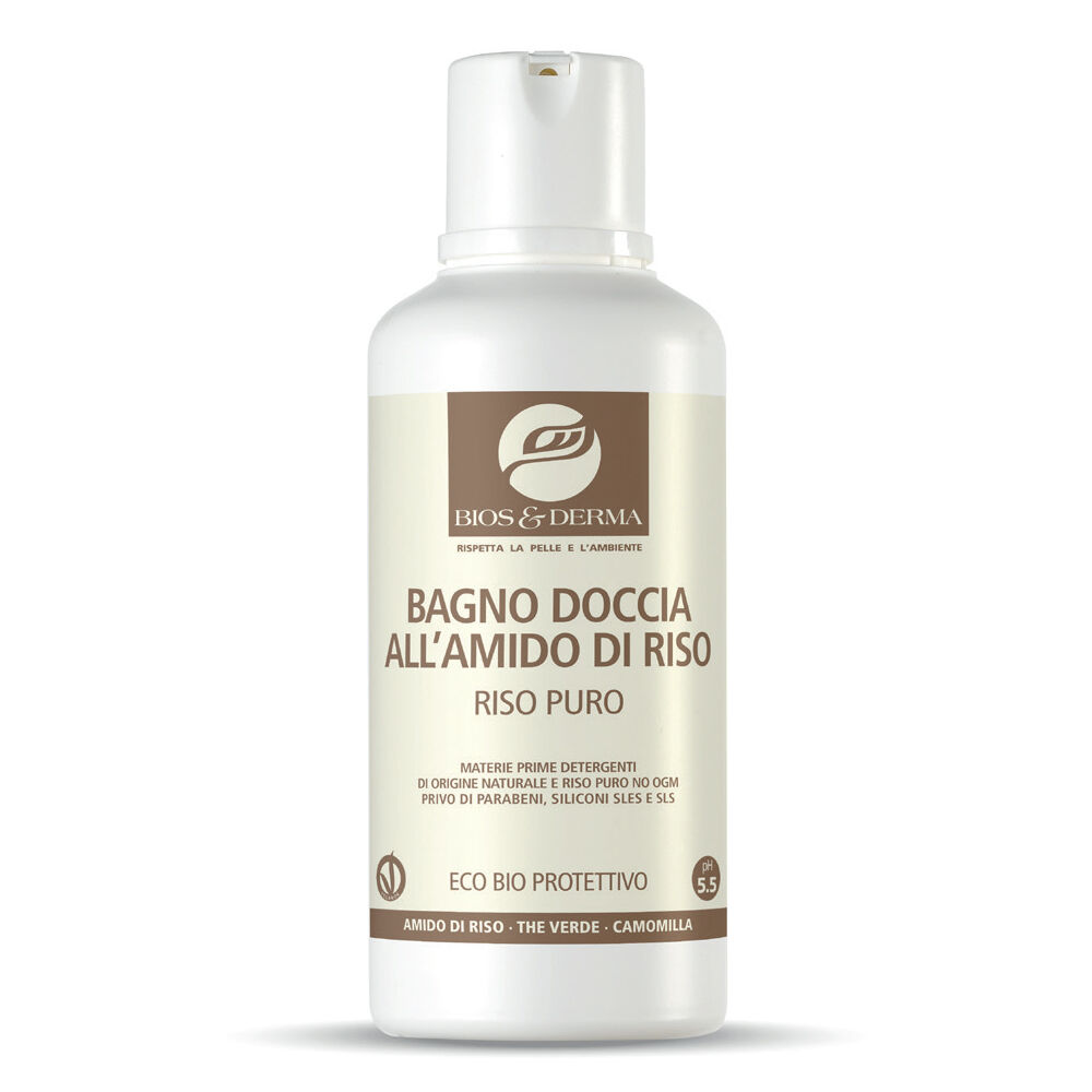 Bios&Derma Amido di Riso Bagnodoccia 500 ml, , large