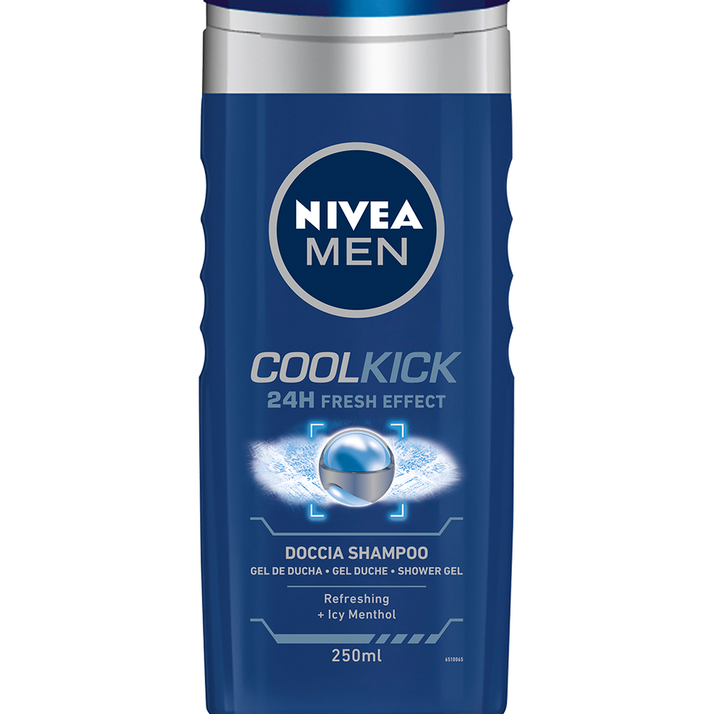 Nivea Men Doccia Shampoo Coolkick 250 ml, , large