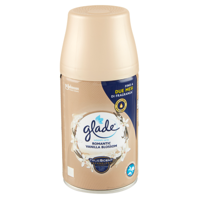 Glade Automatic Spray Ricarica, Profumatore per Ambienti, Fragranza Romantic Vanilla Blossom