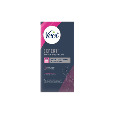 Veet Expert Strisce Corpo Pelli Normali 12 Strisce