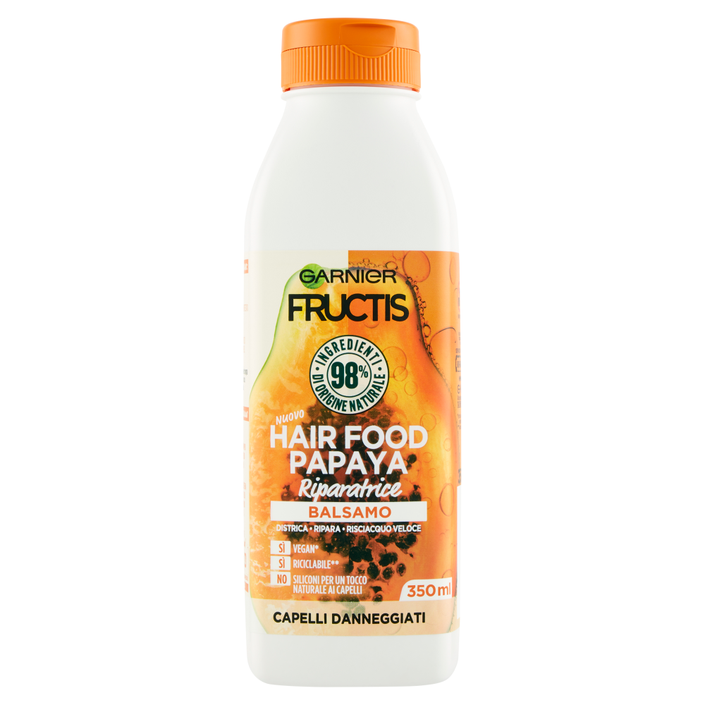 Fructis Hair Food Papaya Balsamo Riparatore 350 ml, , large