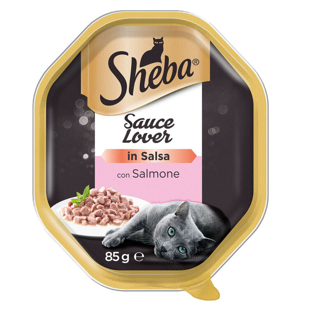 Sheba Cat Sauce Lover al Salmone 85 g, , large