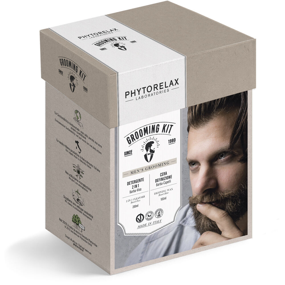 Phytorelax Grooming Kit Detergente 2 in 1 e Cera Definizione, , large
