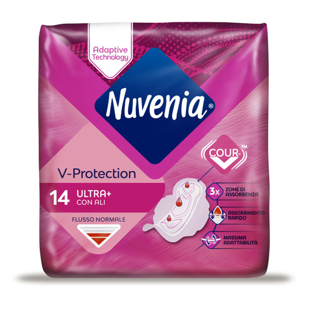 Nuvenia Ultra Sottile con Ali 14 Assorbenti, , large