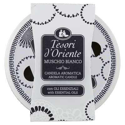 Tesori d'Oriente Muschio Bianco Candela Aromatica 200 g