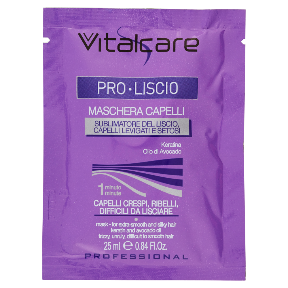Vitalcare Professional Pro-Liscio Maschera per Caprelli Ribelli 25 ml, , large