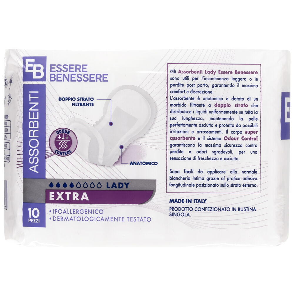 Essere Benessere Lady Extra 10 Assorbenti, , large