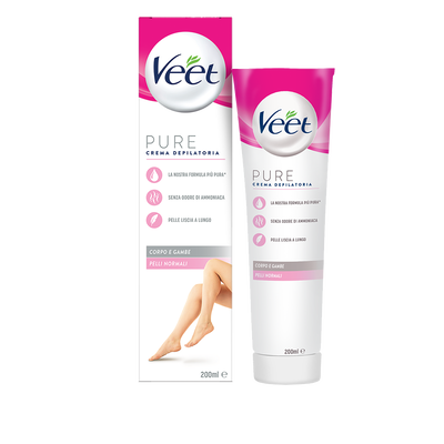 Veet Crema Depilatoria Pelli Normali Silky Fresh Technology 200 ml