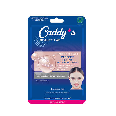 Caddy's Maschera Viso Hydrogel Tonificante Acido Ialuronico e Collagene 1 Pezzo