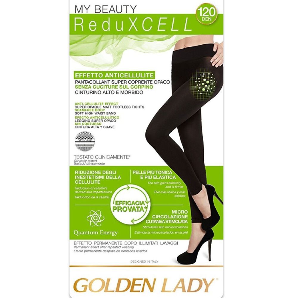 Golden Lady Pantacollant ReduXCELL Nero 120Den Taglia 4, , large