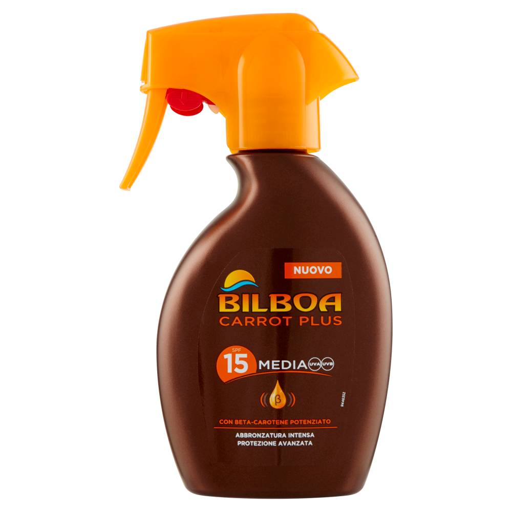 Bilboa Carrot Plus Spray Solare SPF 15 200 m, , large